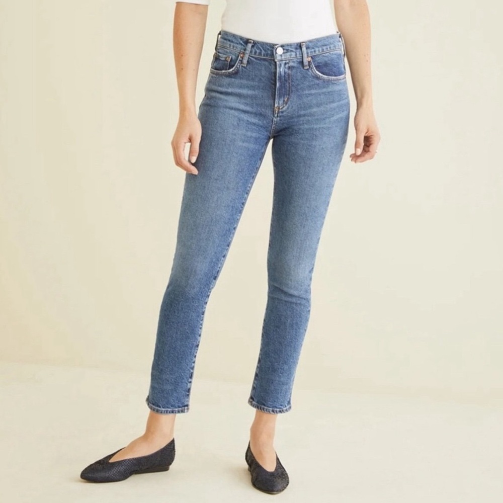 Agolde Toni Mid rise straight leg jeans
